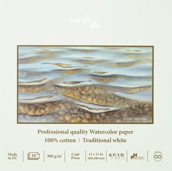 SMLT art Blok Akvarel, 280x280, 10 listů, 300g/m2